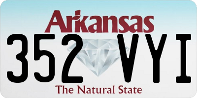 AR license plate 352VYI