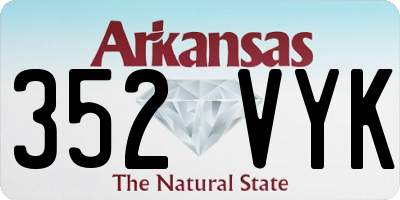 AR license plate 352VYK