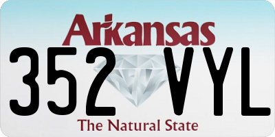 AR license plate 352VYL