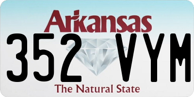 AR license plate 352VYM