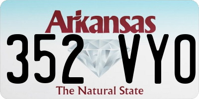 AR license plate 352VYO