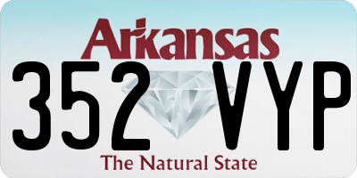 AR license plate 352VYP