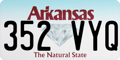 AR license plate 352VYQ