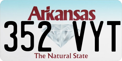 AR license plate 352VYT