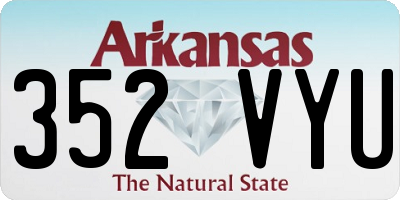 AR license plate 352VYU
