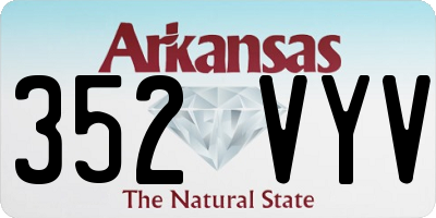 AR license plate 352VYV