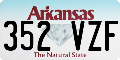 AR license plate 352VZF