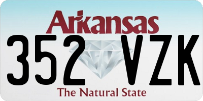AR license plate 352VZK