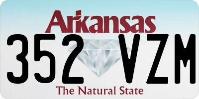 AR license plate 352VZM