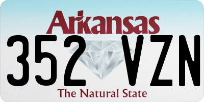 AR license plate 352VZN