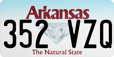AR license plate 352VZQ