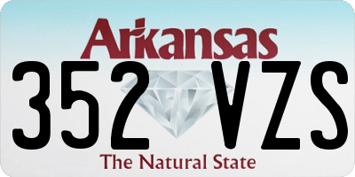 AR license plate 352VZS
