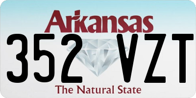 AR license plate 352VZT