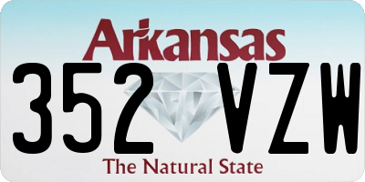AR license plate 352VZW