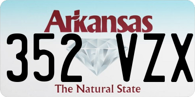 AR license plate 352VZX