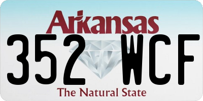 AR license plate 352WCF