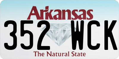 AR license plate 352WCK