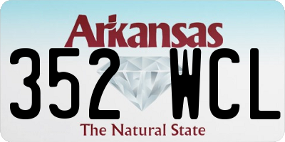 AR license plate 352WCL