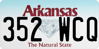 AR license plate 352WCQ