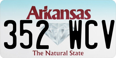 AR license plate 352WCV