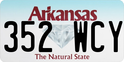 AR license plate 352WCY
