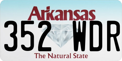 AR license plate 352WDR