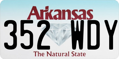 AR license plate 352WDY