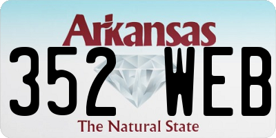 AR license plate 352WEB