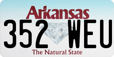 AR license plate 352WEU