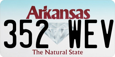 AR license plate 352WEV