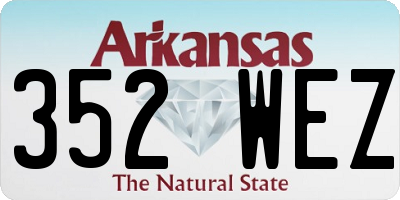 AR license plate 352WEZ