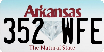 AR license plate 352WFE