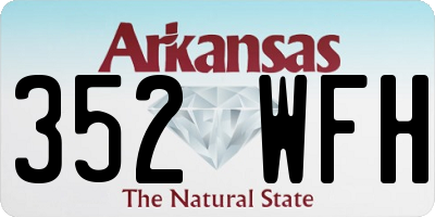 AR license plate 352WFH