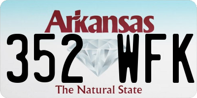 AR license plate 352WFK