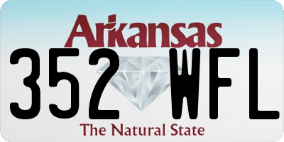 AR license plate 352WFL