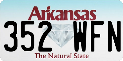 AR license plate 352WFN