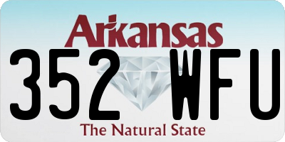 AR license plate 352WFU