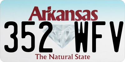 AR license plate 352WFV