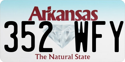 AR license plate 352WFY
