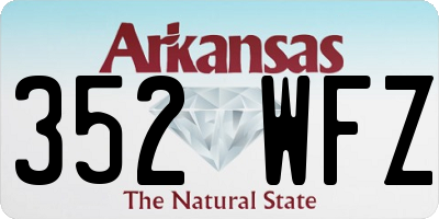 AR license plate 352WFZ