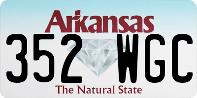 AR license plate 352WGC