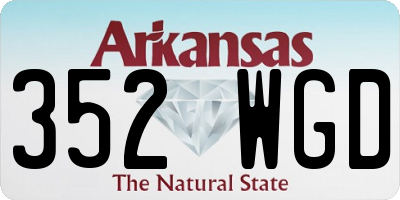 AR license plate 352WGD