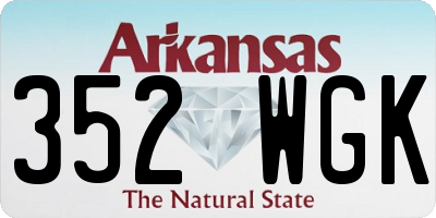 AR license plate 352WGK