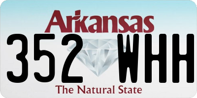 AR license plate 352WHH