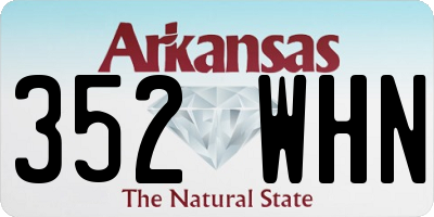 AR license plate 352WHN