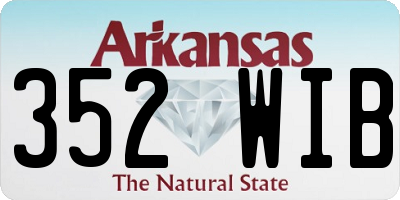AR license plate 352WIB
