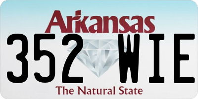 AR license plate 352WIE