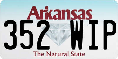 AR license plate 352WIP