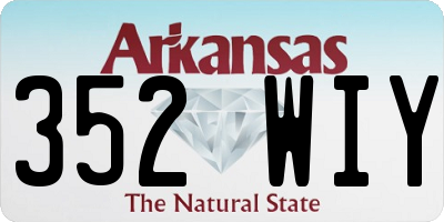 AR license plate 352WIY