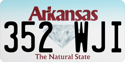 AR license plate 352WJI